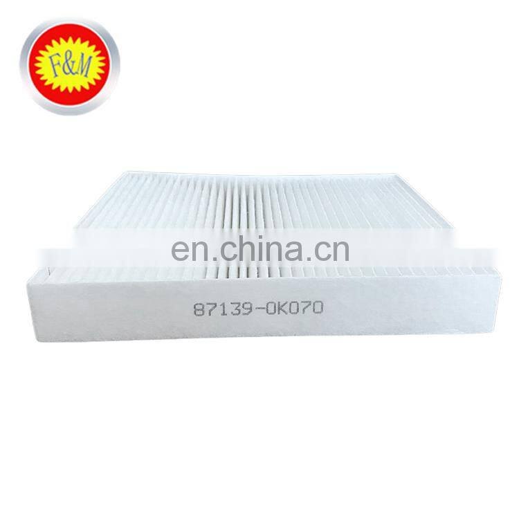 High Quality Auto Parts Air Filter China Manufacturer New Arrival OEM 87139-0K070 For Car