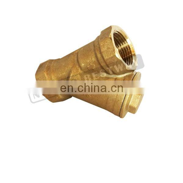 wholesale price Forged Brass y strainer in entry end