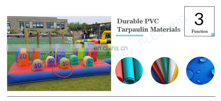 Promotional outdoor party sports toy inflatable thumb ring toss game