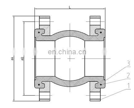 Bundor Pipe Rubber Ring Joint Carbon Steel EPDM flexible expansion rubber joint afa flex Single sphere rubber joint