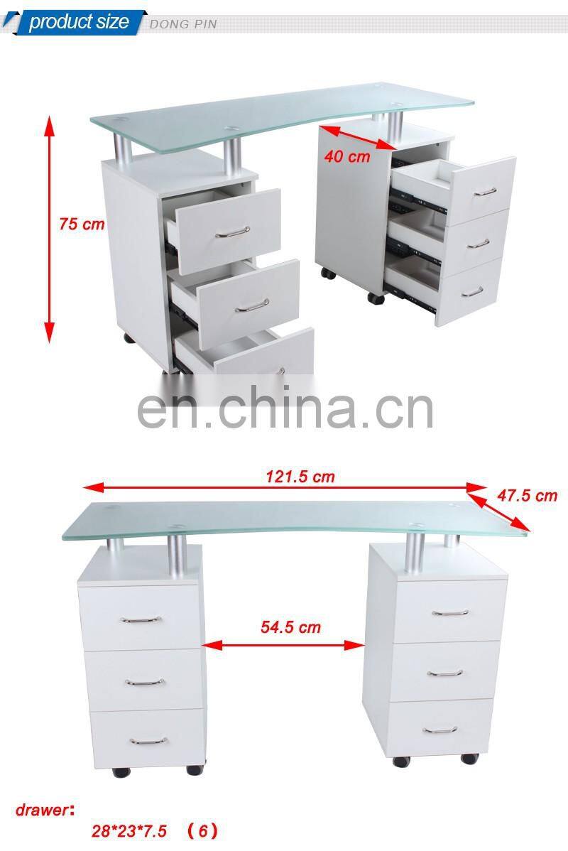 nail spa nail table with vacuum cleaner