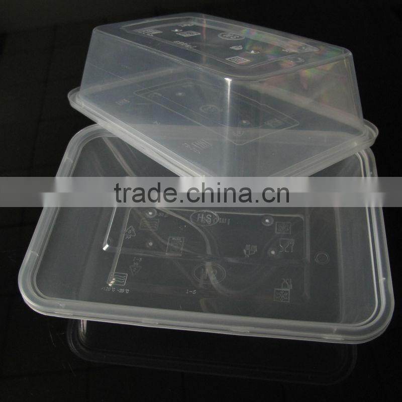 Take away Food Container Box, fast food packaging, Microwaveable and Disposable pp food container