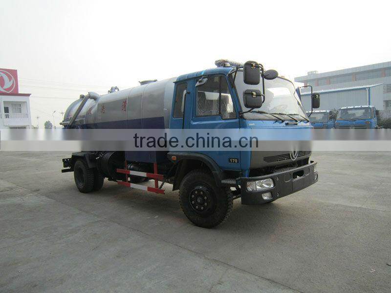 DongFeng Vacuum Suction Tanker & High Pressure Cleaning Dual Use 8000Liter