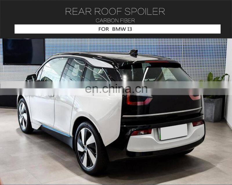 Pure real carbon fiber materials roof spoiler for BMW i3 2014-2020