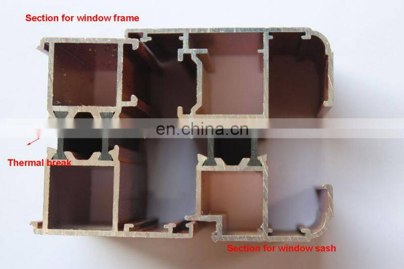 Apex building material sliding double glazed aluminum frame 3 track windows