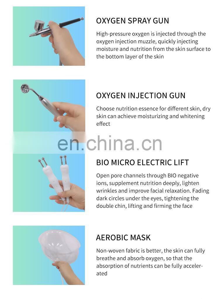 2020 New Arrival Water Oxygen Jet Facial Machine Skin Test Deep Cleaning Hydration Lifting Skin Care Beauty Instrument