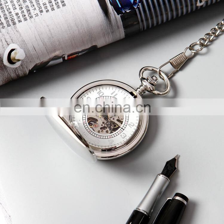 SHUHANG SH03 Classic skeleton hand winding mechanical pocket watches wristwatch oem watch dial