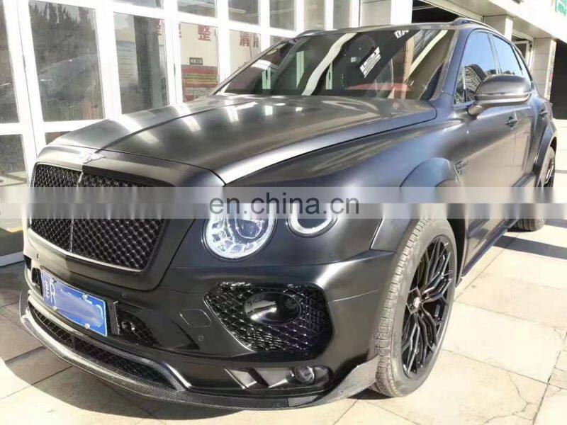 Runde FRP+CF Material For Bentley Bentayga Mansory Style Body Kit Front Bumper Rear Bumper Front Lip Rear Lip Hood Wheel Eyebrow