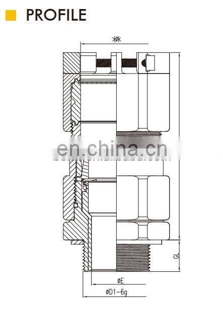 Direct Factory Flameproof Double Locking Single Sealing Stuffing EMC Cable Connector Gland Manufacturer