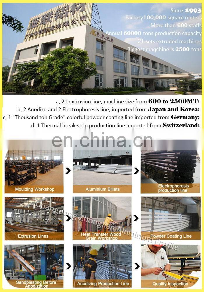 custom 6061 6063 aluminium curtain wall profile , extruded aluminum profiles , architectural aluminium profile