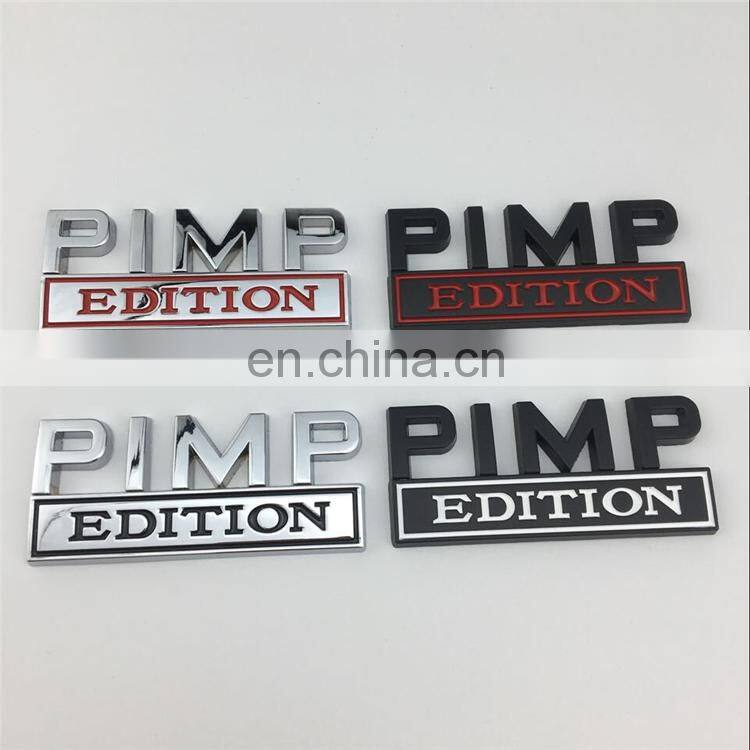 High Quality Custom Zinc Alloy Car Sticker Gelatin Sponge Car Emblem Badge