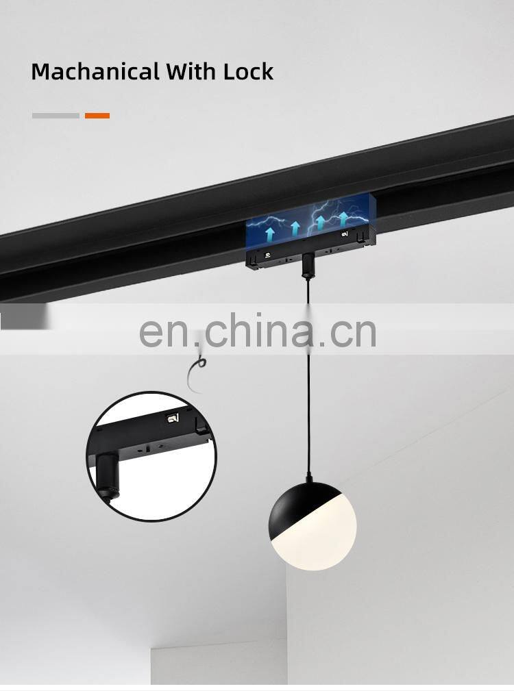 HUAYI Wholesale Modern Pendant Globe Lamp 10watt Kitchen Contemporary Magnetic LED Track Light