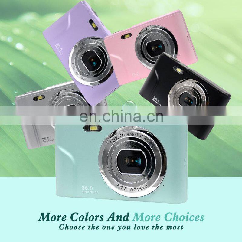 36MP 2.4 inch children camera 1080P full HD colorful foto video camera kids photo digital camera