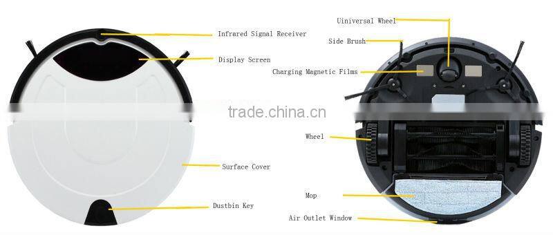 New arrival china wholesale mutifunctional dry and wet floor robot vacuum cleaner