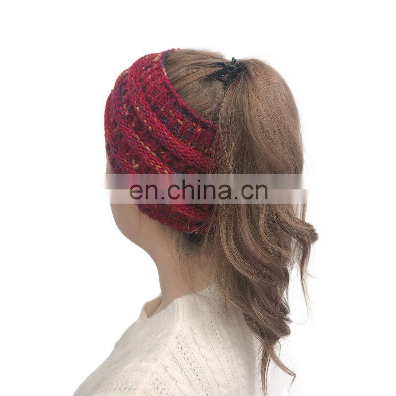 Women Knitted Headband Autumn Winter Girls Hair Accessories Headwear Elastic Hair Band Hair Accessories