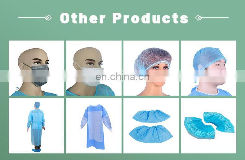 Disposable Non Woven PP Head Hair Cover Strip Mob Clip Surgical Doctor Nurse Bouffant Cap gorro oruga