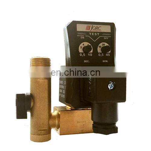 Hot sale 1/2" Jorc Auto Drain Solenoid Valve with Timer