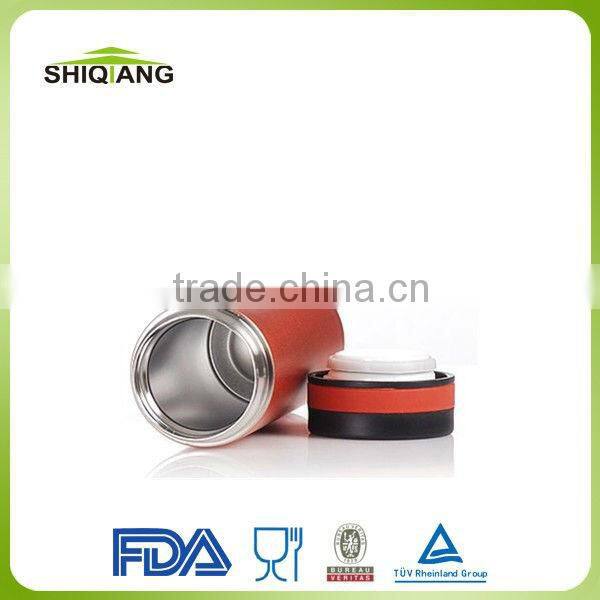 Best design stainless steel vacuum mug with rubber ring in the cover , BL-8043S
