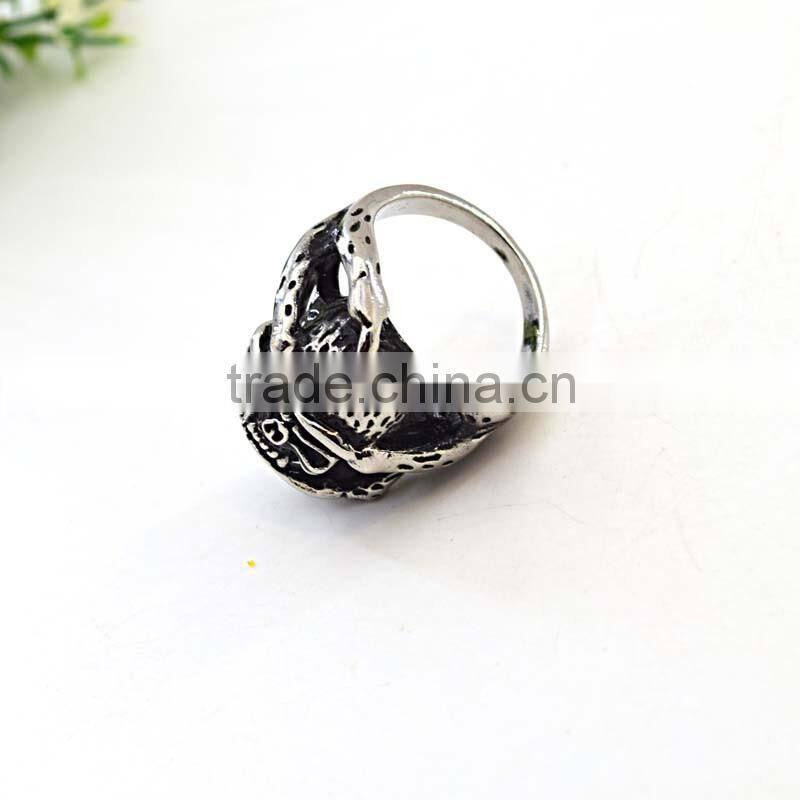 New Gift rings stainless steel jewelry black designs for men rins