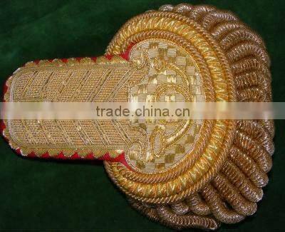 Military Aimy Police Airline Uniform Trimming Sleves Epaullettes Cap Badges Chevron Rank Mark
