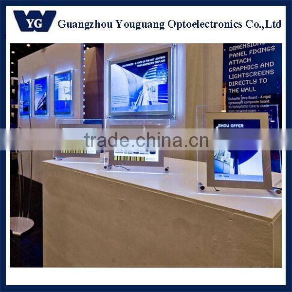 Hotsale: High brightness Double side Advertising display Crystal Acrylic light box CRD