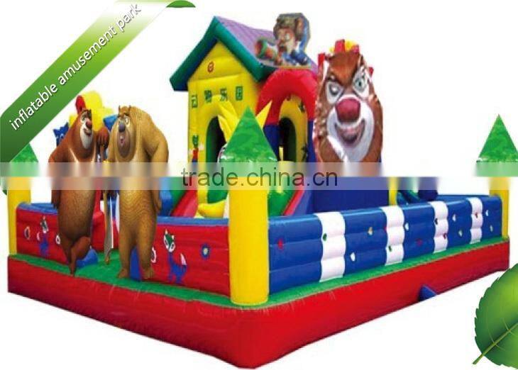 Castle inflatable amusement park for sale ,inflatable fun city for kids ,amusement park