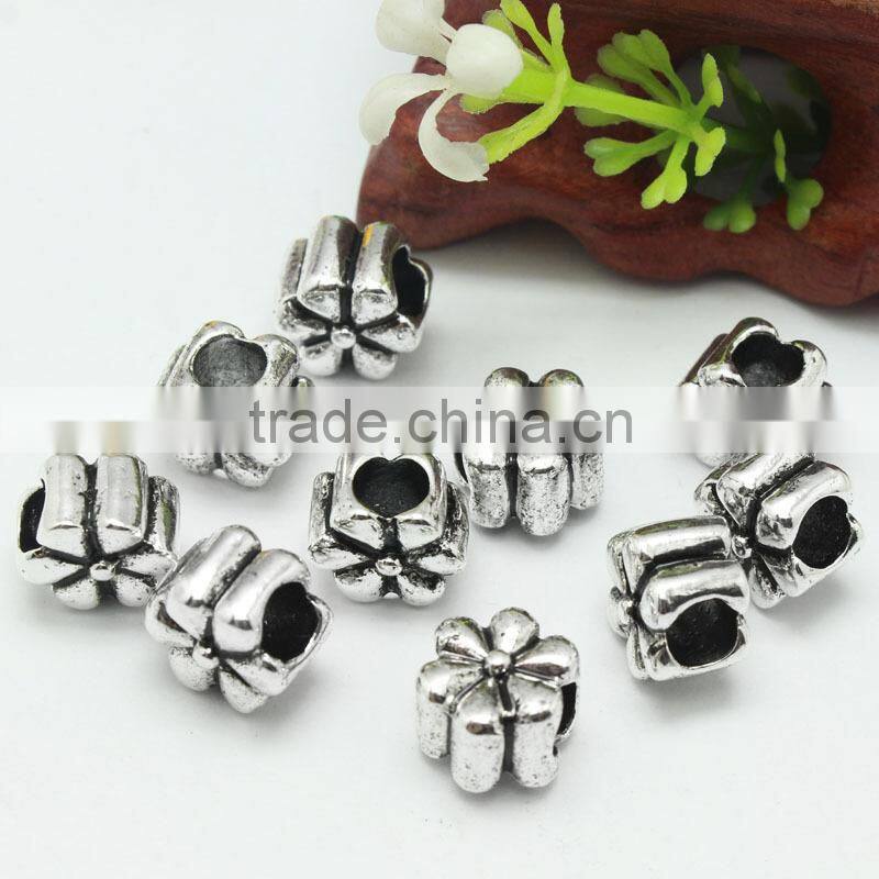 Pdora Jewelry Accessories the Red Hibiscus Hanging and Slider DIY Zinc Alloy Beads