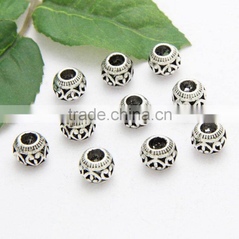 DIY Environmental Zinc Alloy Hot Selling Anti-silver Big Hole Metal Beads