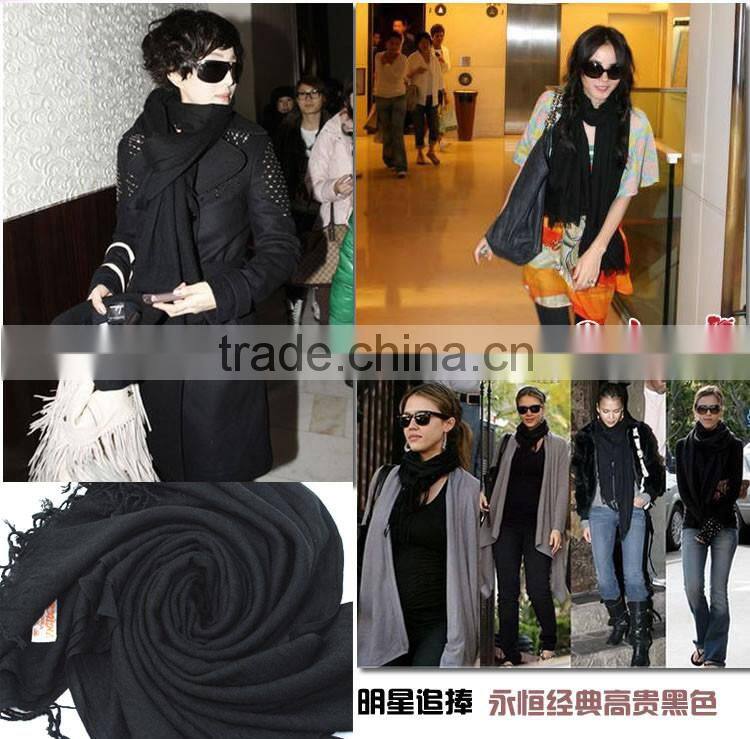 Hot Selling 40 Colors In Stock Warm Acrylic Winter Scarf Shawl Pashmina