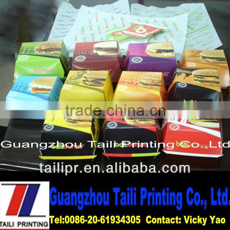 Disposable fast food serving trays with lid