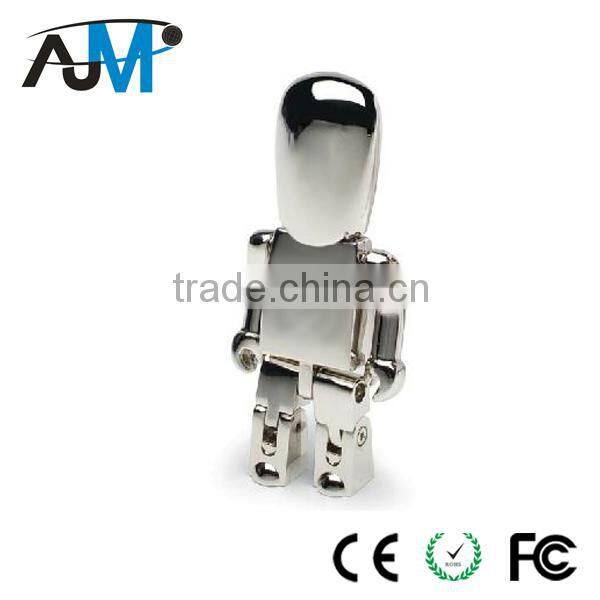 4gb usb stick metal robot usb gold bar pen drive factory price