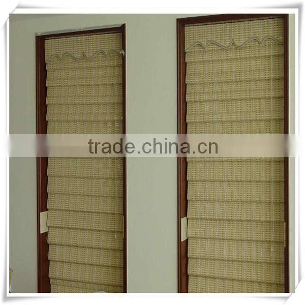 Kitchen Window Decor Using Bamboo Blinds