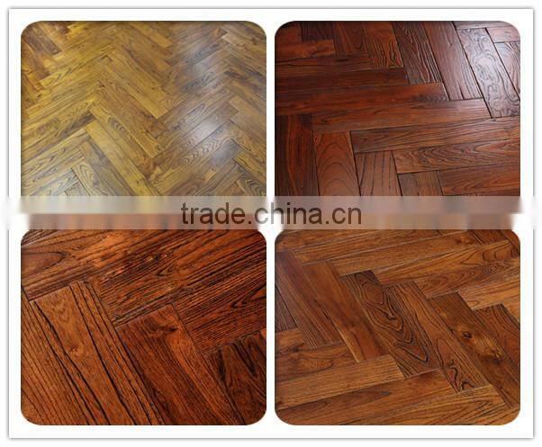 610*75 *18 chinese teak herringbone parquet floor