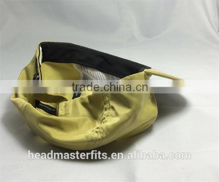 Wholesale unstructured flat cap Nylon snapback cap