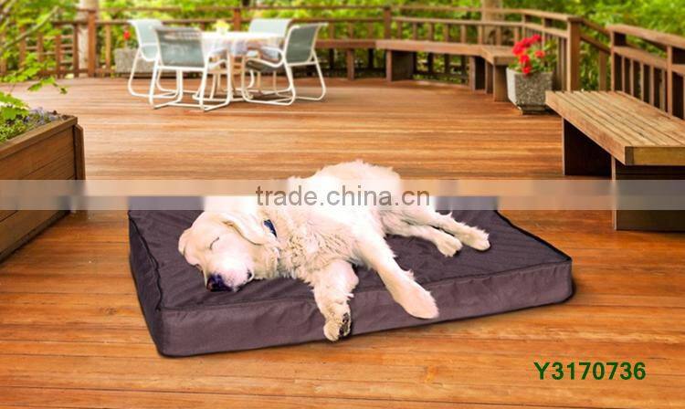 Hot Sale 2-in-1 Indoor/Outdoor Waterproof Pet Bed with Removable Sherpa Blanket