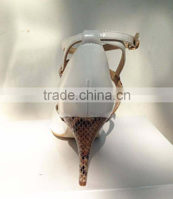 Fashion Beautiful lady Sandals High Heels Hot Selling Indian Animal Sexy Snake Woman Sandal