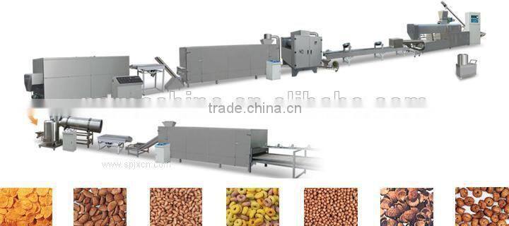 Tailormade extruding breakfast cereal production line, corn flake machine