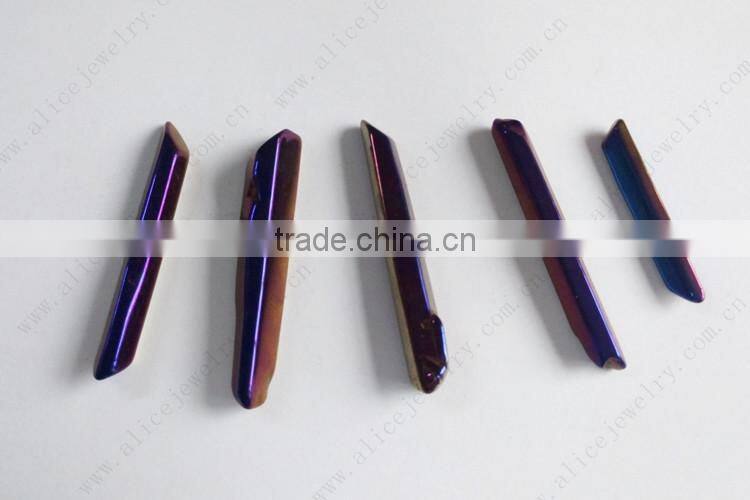 Raw or polished Angel Cobalt Aqua Rainbow Titanium Aura Crystal Quartz Point 4-10cm