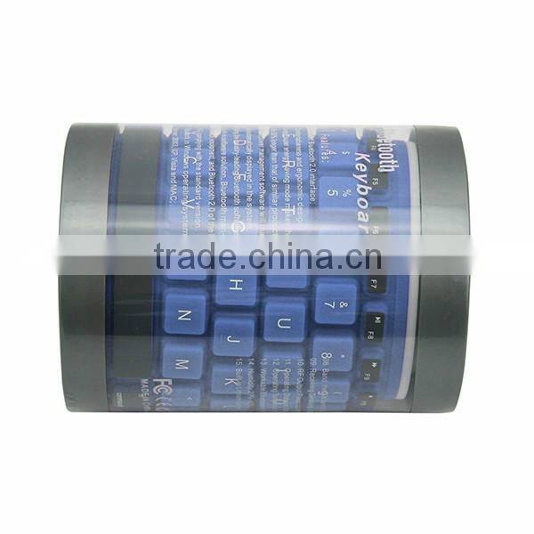 For Apple SAMSUNG Wireless Bluetooth Keyboard Desktop Notebook Portable Waterproof Silica Soft Folding Keyboard