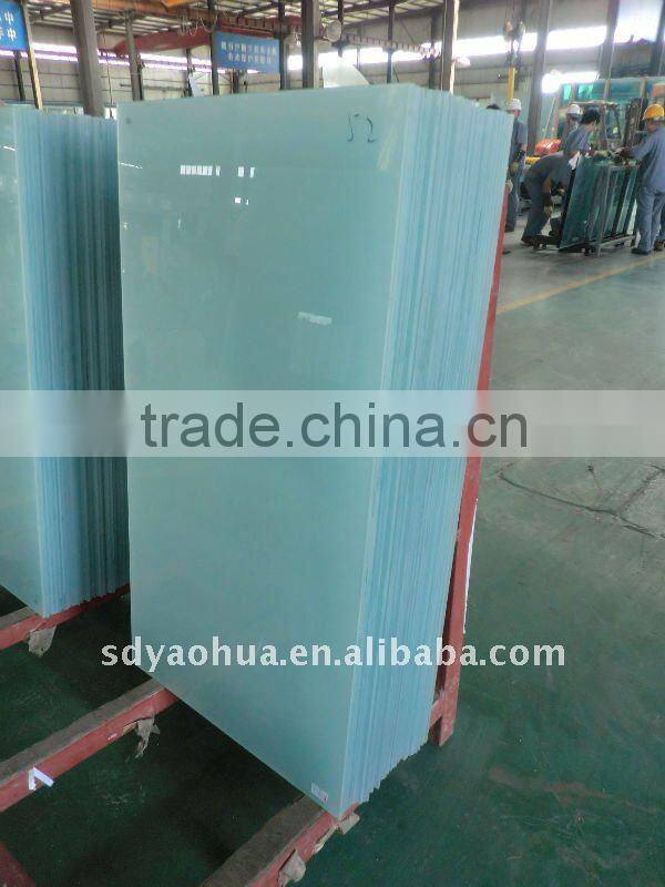 Glass curtain wall with hanging tempered glass CCC EN12150 ISO9001