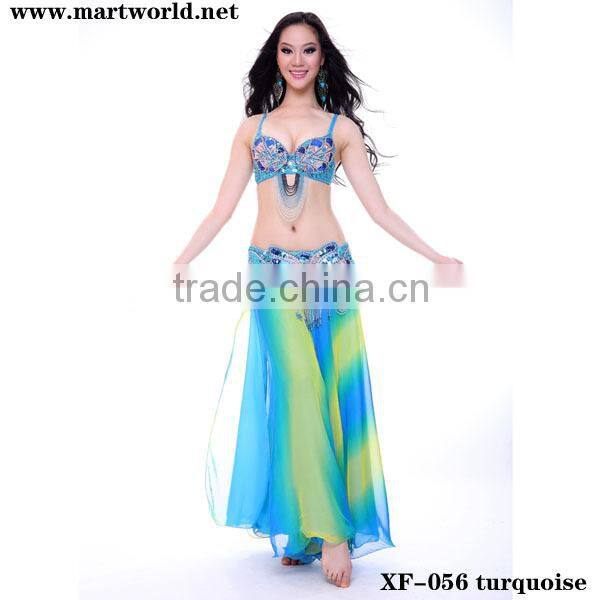 fast shipping colorful bellydancing costumes (XF-056)