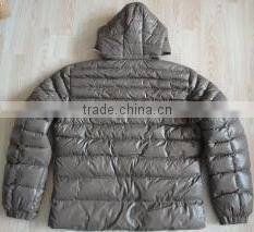 Winter men's padding jacket with hoody padding jacket