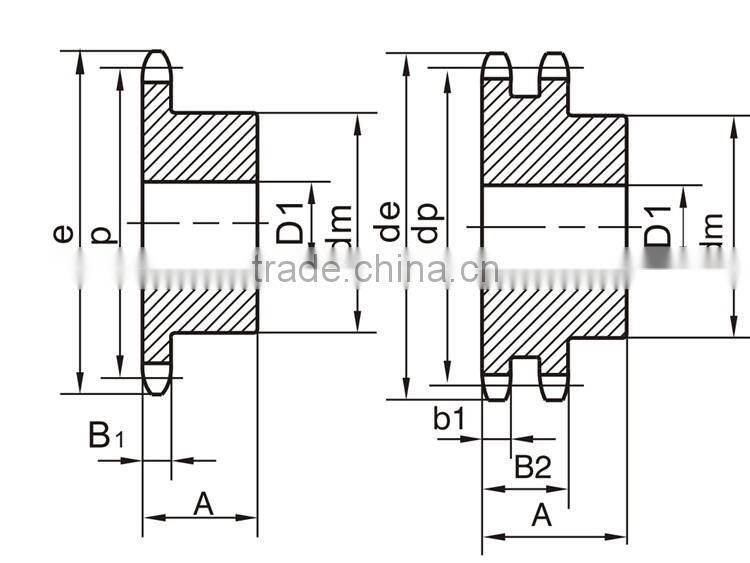 High temperature resistance 304 stainless steel sprocket