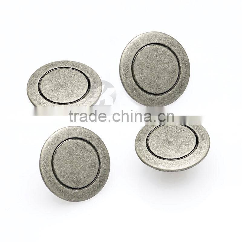 Cheaper Brass Black Nickle Metal Jeans Button Cover