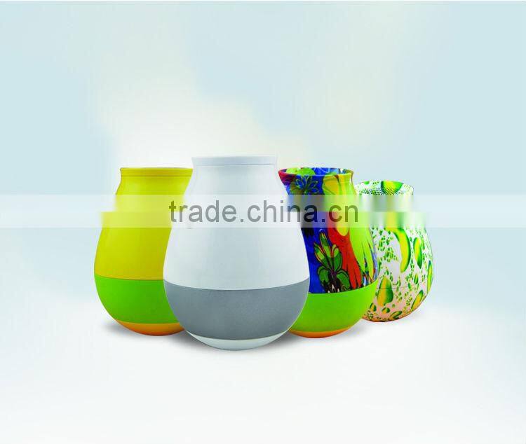 fresh lemon style NFC speakers green pattern wireless speakers phone sound