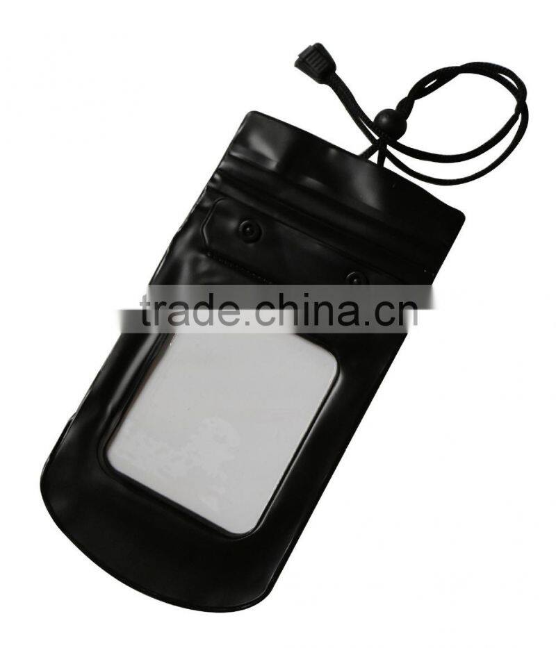 Clear touch screen PVC waterproof bag for phone