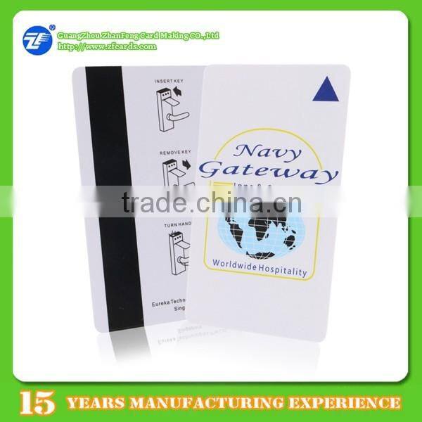Double side printed pvc lo-co hotel magnetic card key card