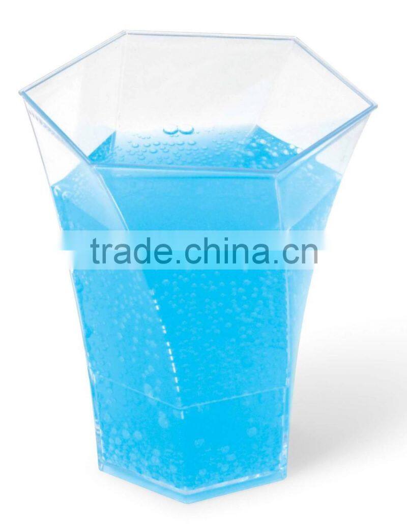 beverage use and PS Plastic Type customized disposable square plastic cup