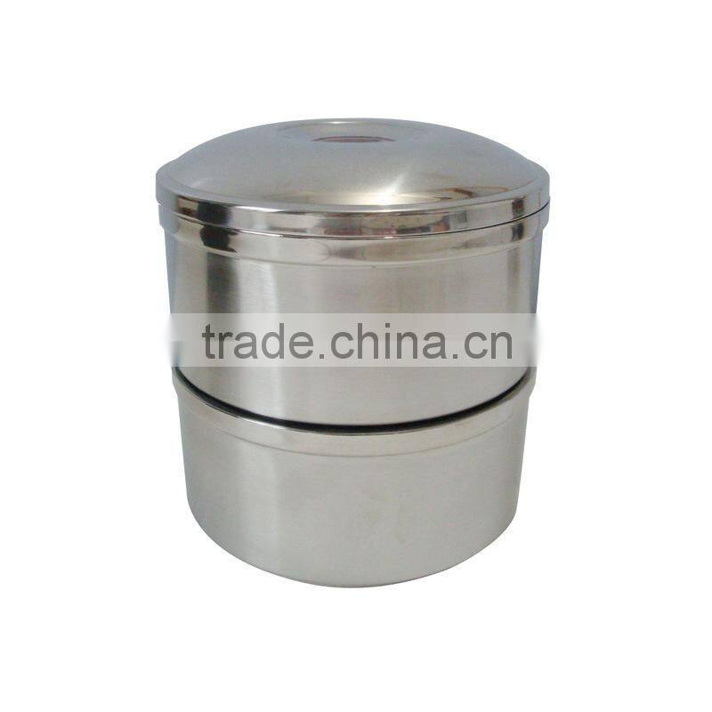 portable and colorful three layer lunch box set with compartments for children