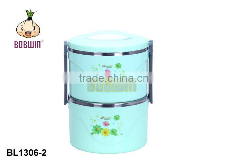 5L divided plastic insulated food container